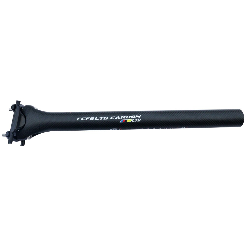 Fcfb ltd carbon sadelpind mountain mtb landevejscykel mat carbon cykel saddelpinde 0 offset mtb dele 27.2/30.8/31.6*350/400mm