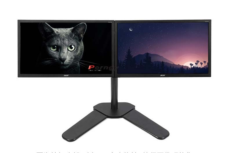 DL-MS01 Desktop Spann Full-Motion 360 Grad Dual Monitor Halter 10 "-27" LCD LED-Monitor Halterung Arm laden 9,9 kg PC stehen