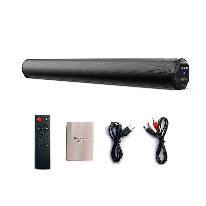 Soundbar bekabelde en draadloze luidspreker subwoofer home theater stereo geluidszuil luidsprekers voor tv pc laptop projector muziekcentrum: Default Title