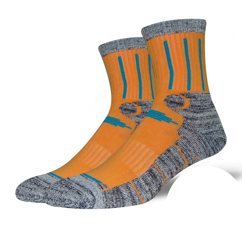 Winter Skiën Sokken Vrouwen Outdoor Fitness Camping Wandelen Sokken Katoen Warm Athletic Snowboarden Sport Sokken Eu Maat 35-39: orange