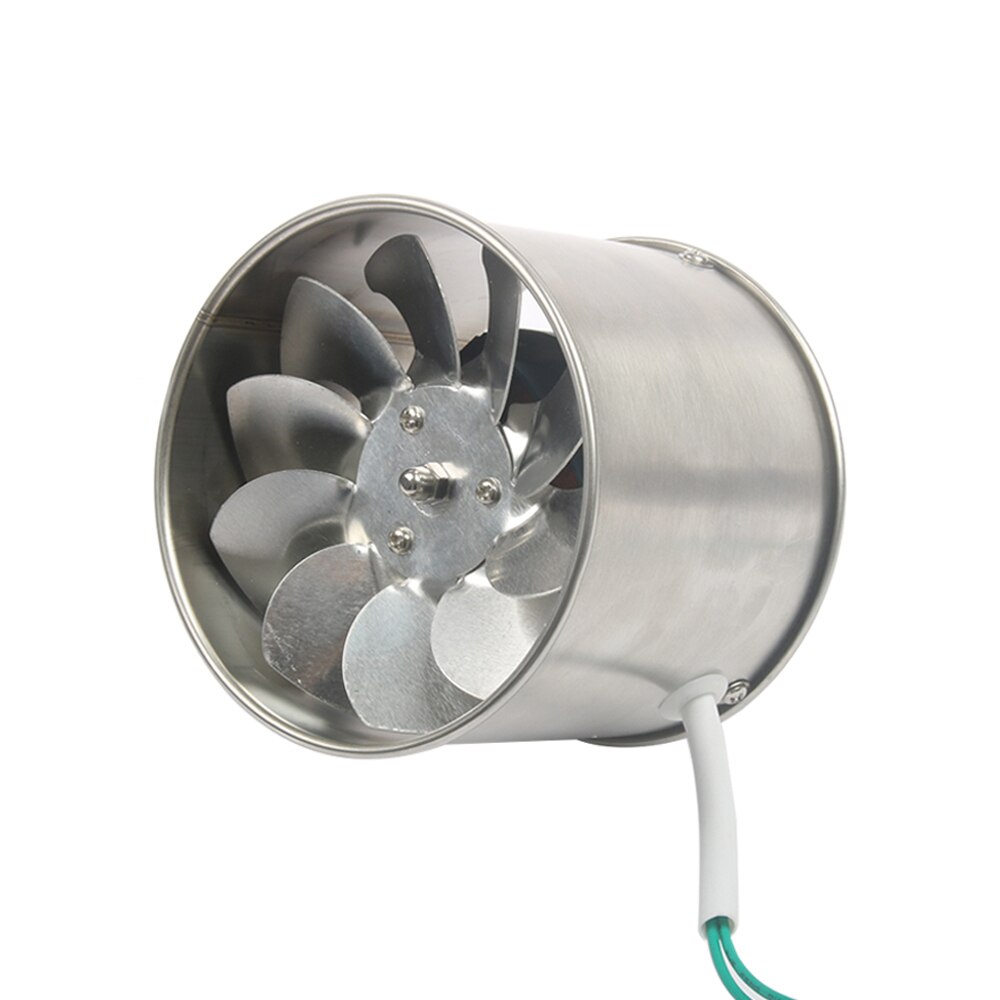 6 Inch Rvs Pijp Uitlaat Fan Booster 220V Wc Keuken Opknoping Muur Raam Duct Ventilator Lucht Ventilator Extractor blower: Round Shape