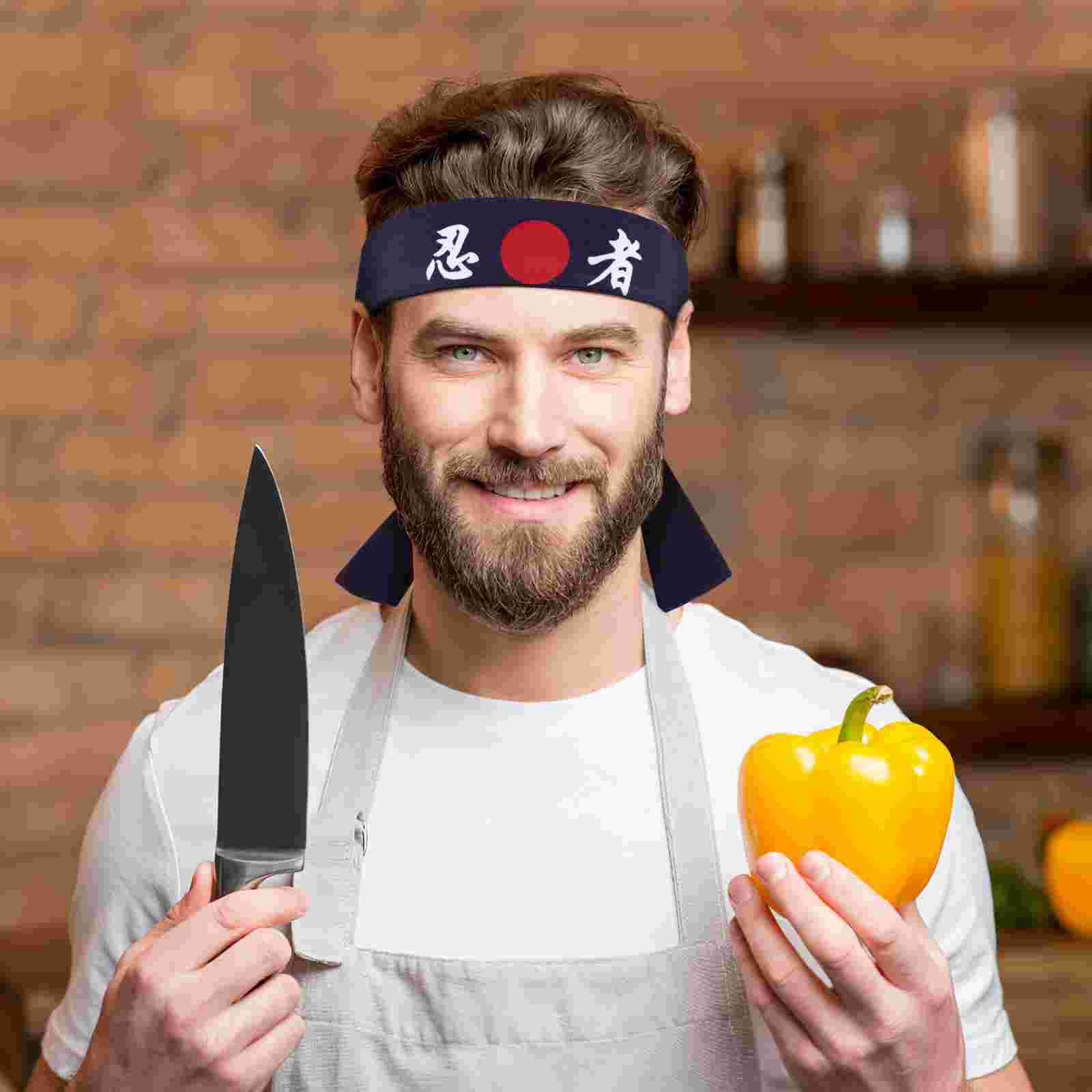 1pc kochen haut freundliche baumwolle küche japanische stirnband Karate stirnband ninja stirnbänder Sport stirnband