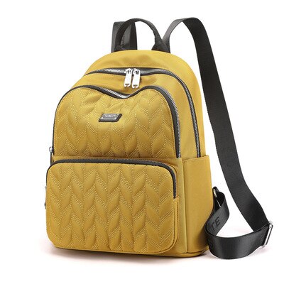 Rugzak Vrouwen Nylon Schoudertas Voor Tienermeisjes Multifunctionele Toevallige Bagpack Vrouwelijke School Rugzak Mochila Femenina: Golden