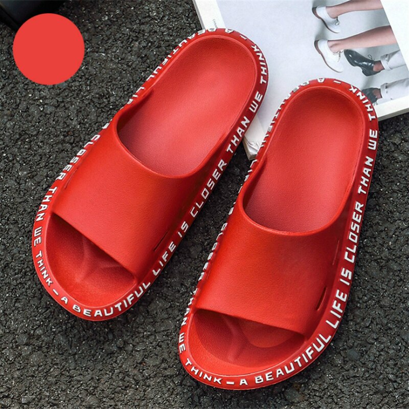 Chanclas para masaje antideslizantes de playa para amantes de la , zapatillas antideslizantes de EVA de verano para hombres y mujeres, zapatillas negras para interior