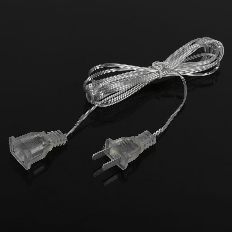 Power Extension Cable Plug Extender Wire For LED String Light Christmas Lights