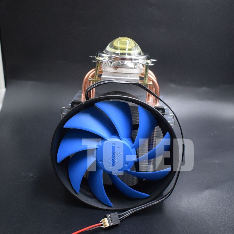 100w høy effekt ledet radiator med kjøligere reflektor optisk linse heatsink sett 60 grader  / 90 grader  / 120 grader