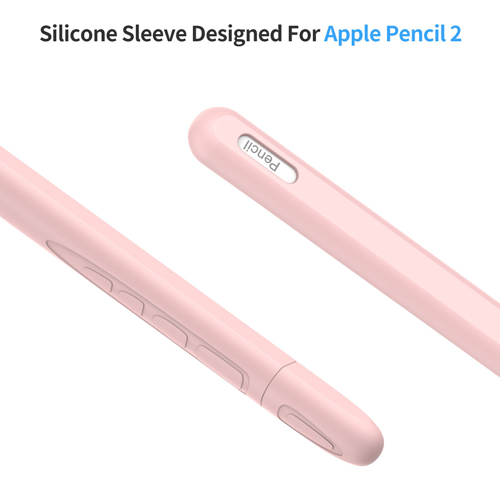 Skridsikker silikone blyant ærme beskyttelses taske til æble blyant 2 nd998