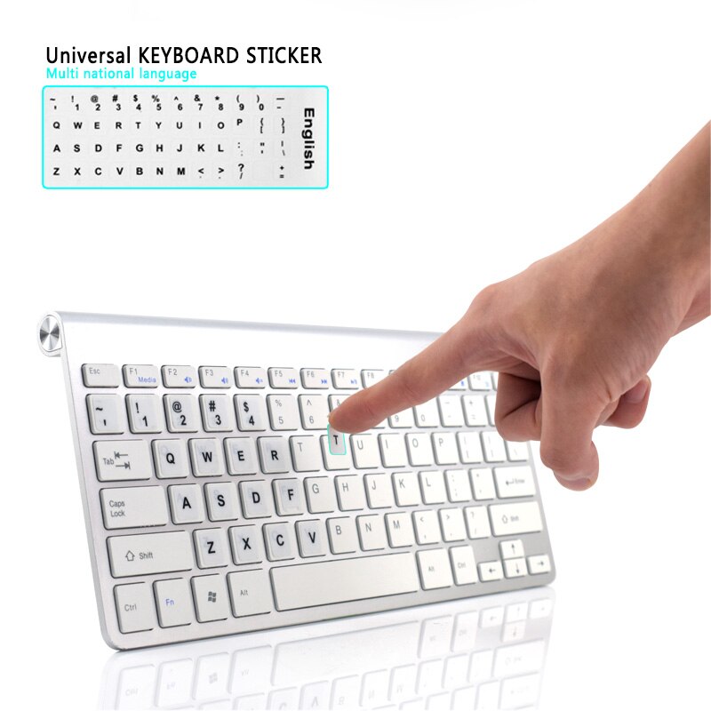 Autocollants clavier d'ordinateur portable étanche espagnol/anglais/russe/français Deutsch/arabe/coréen/japonais/hébreu/thaï disposition du clavier