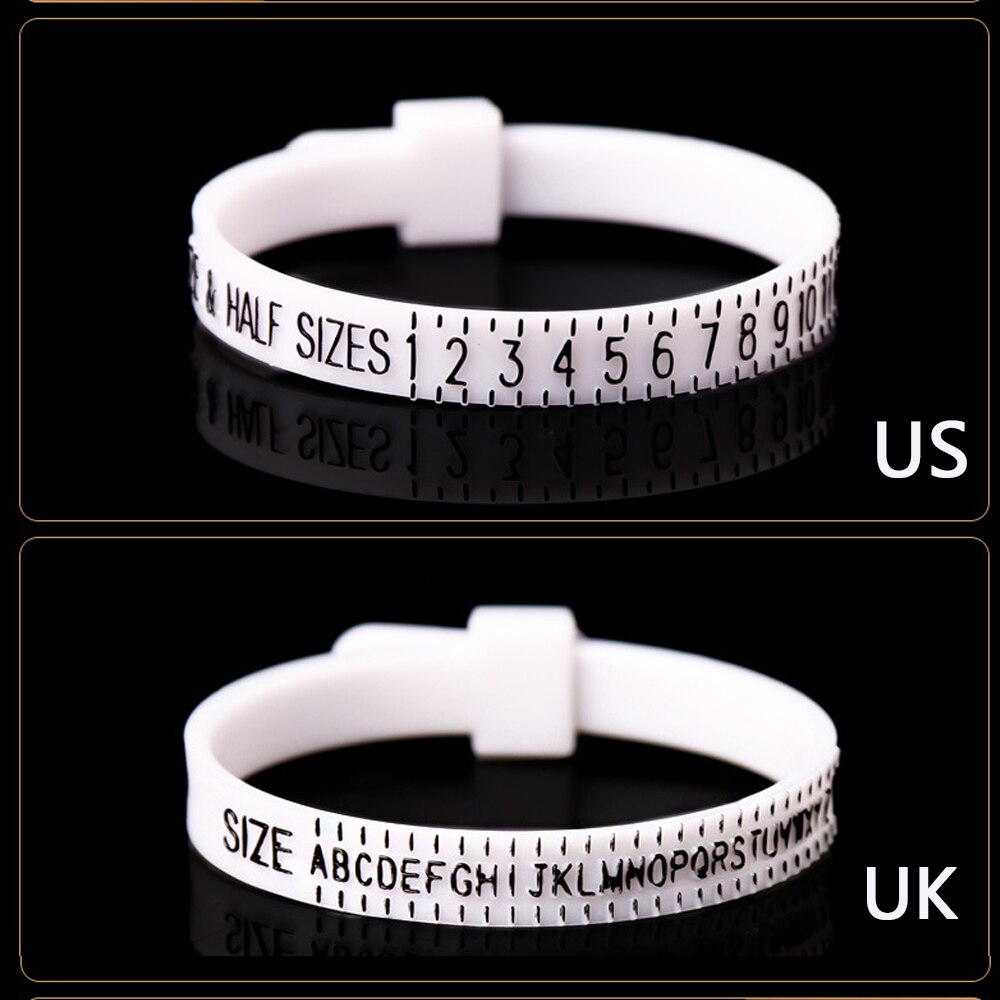 1PC Ring größe messung tabelle UK/uns offiziellen Finger Messgerät männliche und weibliche größe A-Z schmuck zubehör werkzeug