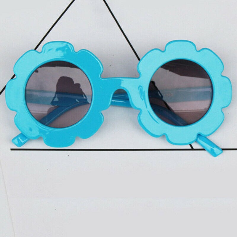 Bebé chico niños Unisex marco gafas de sol UV400 niño niños al aire libre gafas: Azul