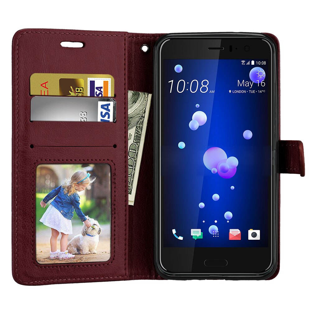For BQ Aquaris U lite Case Cover leather Wallet Flip Cover for BQ Aquaris U lite Phone Case stand holder for BQ Aquaris U Cover