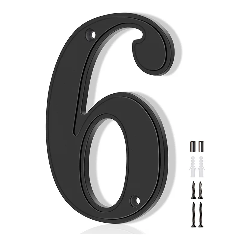 5 Inch Metal House Numbers for Outside, Modern Address Numbers for House, Anti-Rust Door Numbers for Front Door Garden Mailbox: Ivory