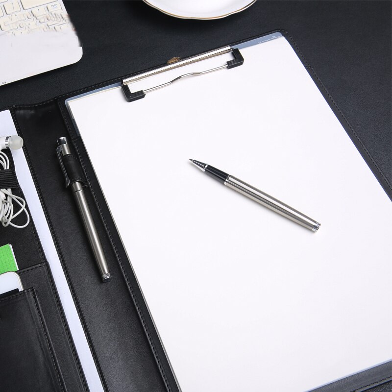 A4 filing folder document organizer padfolio manager folders for conference signature sales marketing with cellphone holder 1218