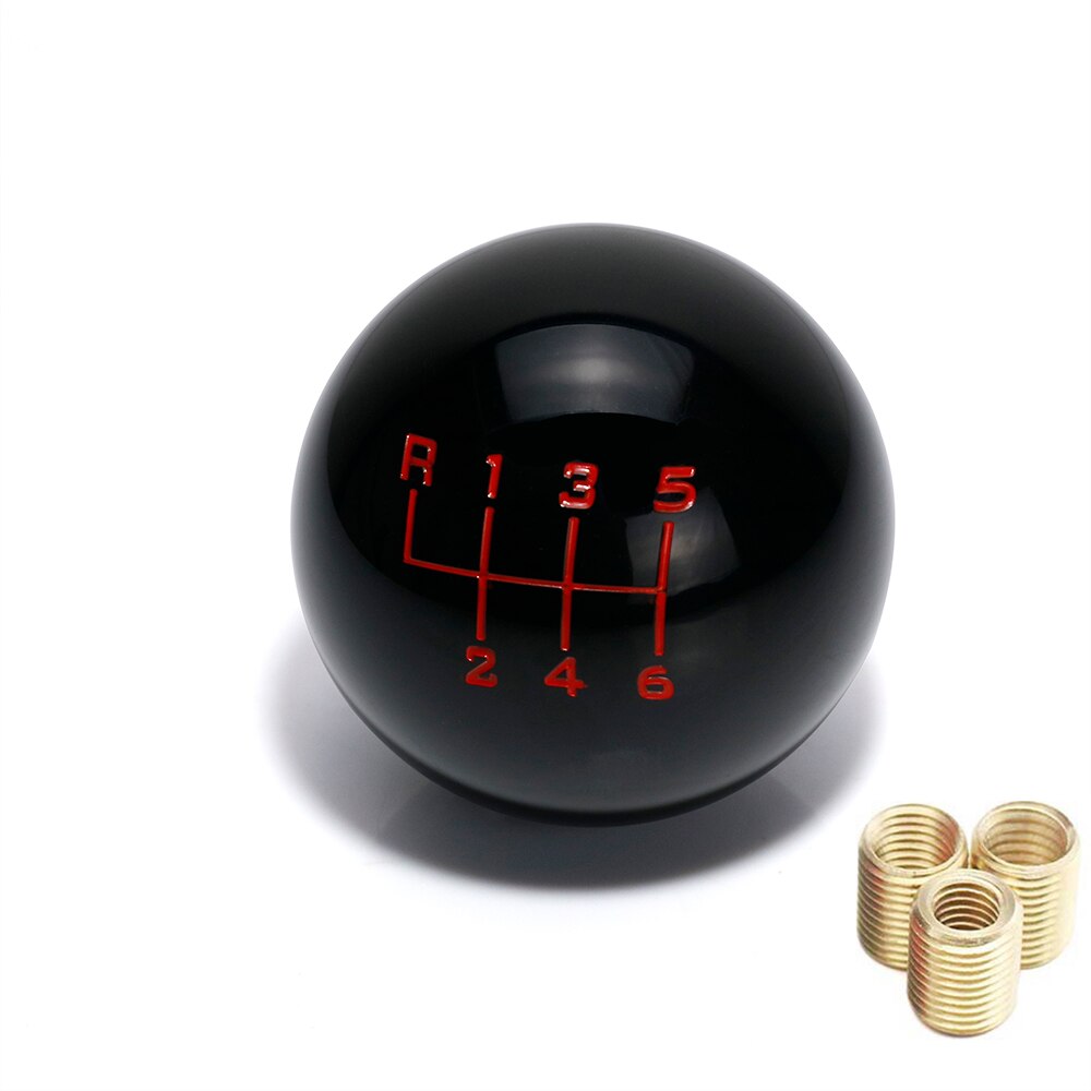 Universal 6 Speed ball shape Acrylic Gear Shift Knob Shifter Lever Head
