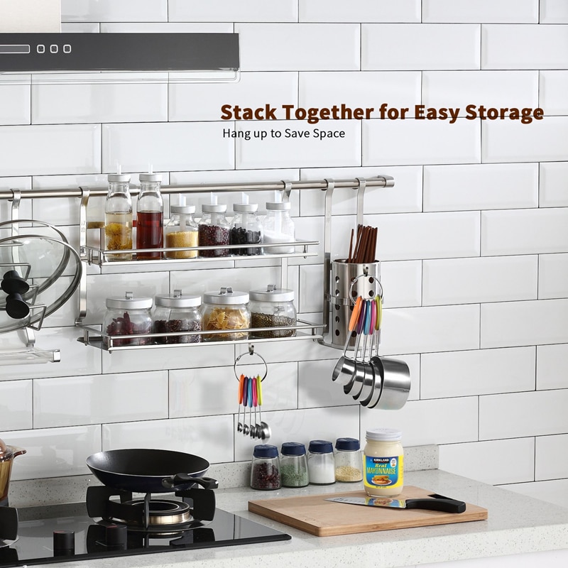 Juego de tazas medidoras cucharas de acero inoxidable cuchara taza para medir para hornear té y café herramientas de cocina con mango de silicona