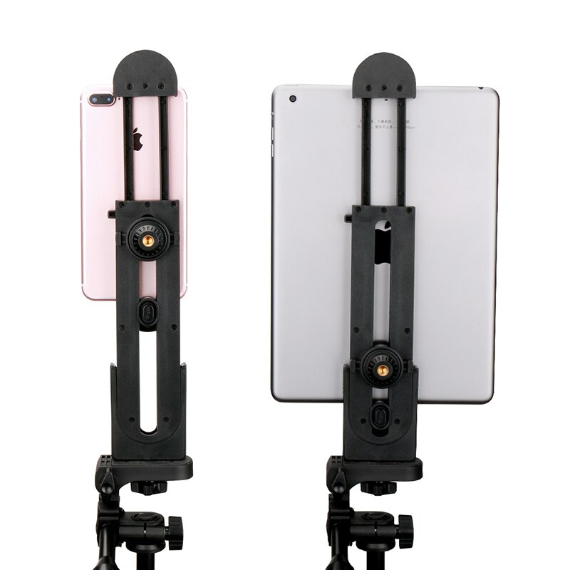 Ulanzi-Soporte para iPad, trípode con abrazadera ajustable, vertical, montaje, adaptador, 1/4", 5-12"