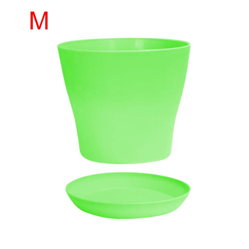 8PCS Plastic Planter Flower Plant Pots Gardening Containers