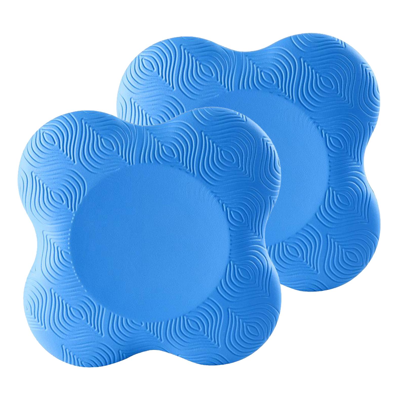 2Pieces Yoga Elbow Mat Knee Pad Thick Workout Plank Travel Gym 20x20cm
