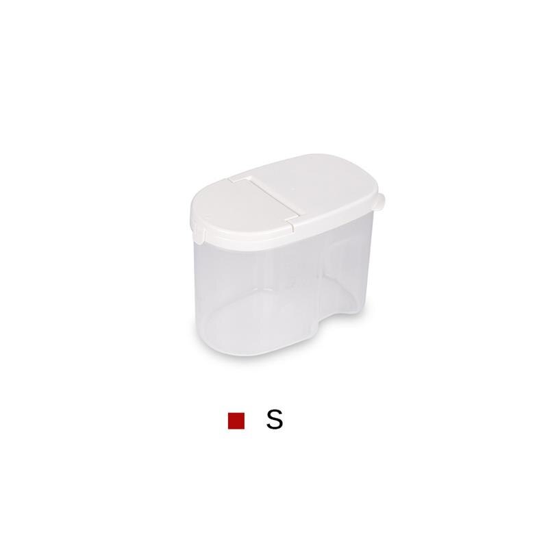 Tanque dispensador de almacenamiento de cereales, contenedor hermético de arroz, caja de almacenamiento de alimentos para cereales gruesos, granos, arroz, latas selladas: S