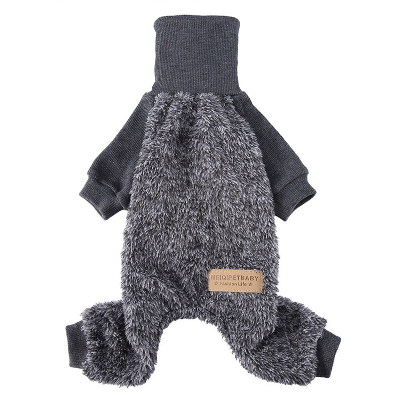 Zachte Fleece Hond Jumpsuit Winter Kleding Warme Pyjama Voor Kleine Puppy Jas Pet Outfit Hond Coltrui Kleding Yorkie Shih tzu: D / L