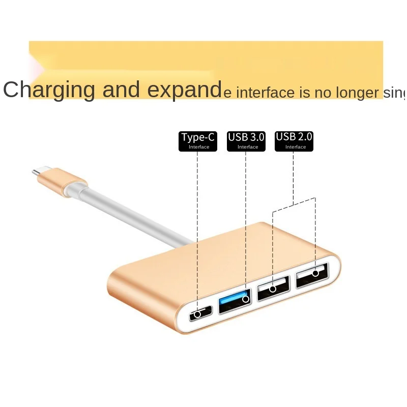 Ubs 3.1 type-c til usb 3.0 usb 2.0 usb-c hub-adapter højhastigheds otg-kabelkonverter til macbook chromebook pixel 2