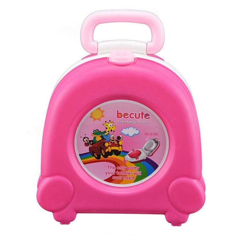 Baby Wc Leuke Draagbare Reizen Kinderpotje Auto Squatty Potje Kind Pot Training Meisjes Jongen Potje Kids Toiletbril Kinderen 'S Pot: Roze