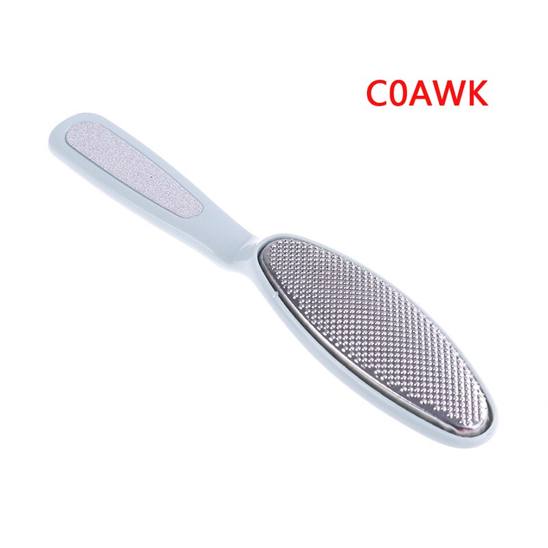 Raspa de pie de doble punta, raspa de pedicura, herramientas de cuidado de los pies, lima de uñas, exfoliante, frotar, tabla, eliminador de callos de piel muerta: AWK