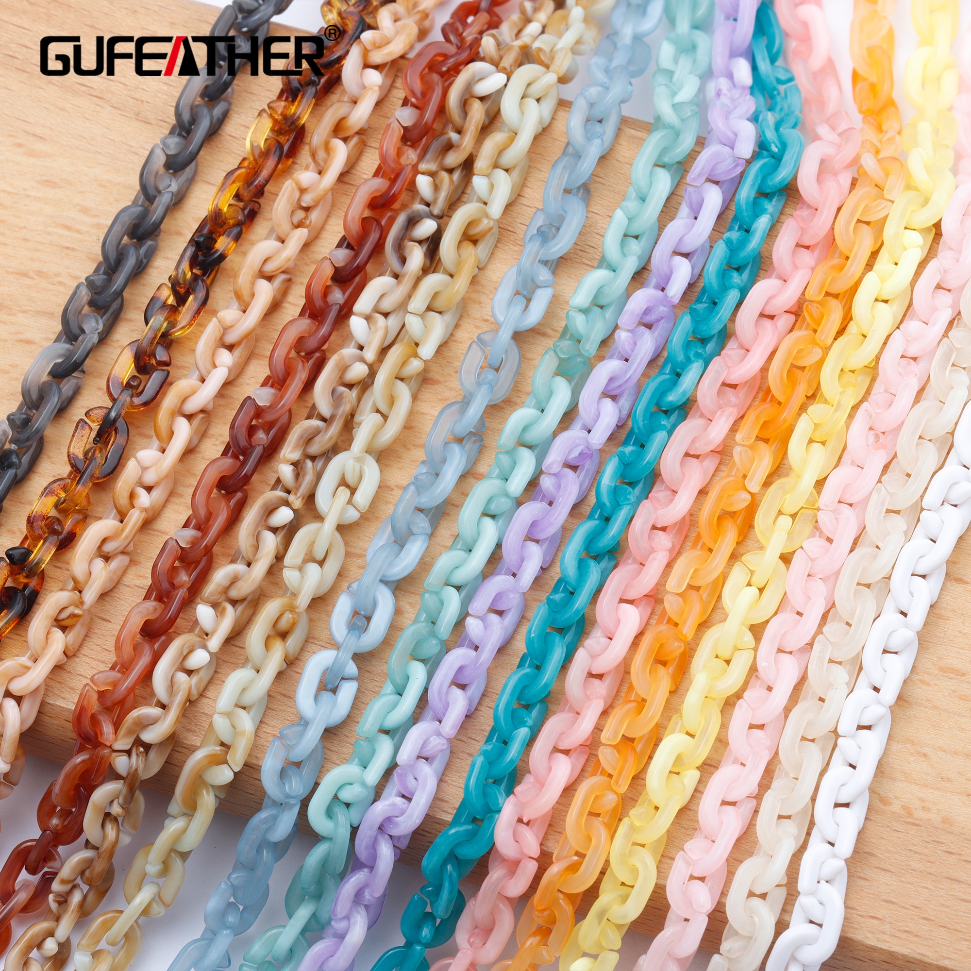 GUFEATHER C112, schmuck zubehör, diy kette, kunststoff material, charme, hand gemacht, diy armband halskette, schmuck machen, 1 mt/los