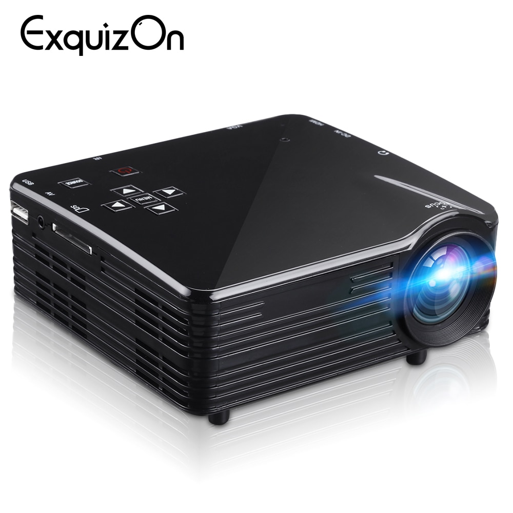 LED1018 Mini Portable LCD Projector With HDMI USB VGA AV SD Multimedia Interfaces Support 1080P For Movie Home Cinema PK yg300
