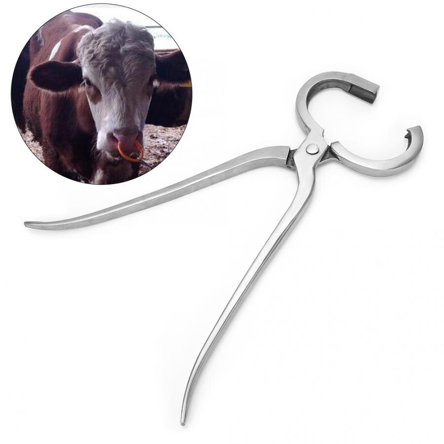 Transportmiddelen voor boerderijdieren, neusringen voor koeien, metalen ponstangen voor dieren, veehouderij-uitrusting, trekgereedschappen