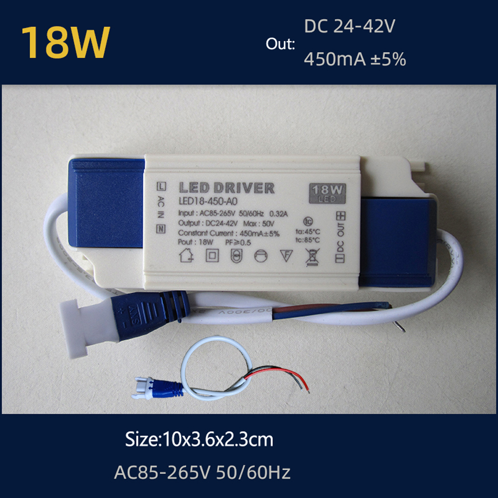 110V 220V 30W 36W 40W 50W LED Driver DC24-42V 700mA 750mA 900mA 1050mA 1200mA 1500mA Flicker Free Power Supply External Lighting: green