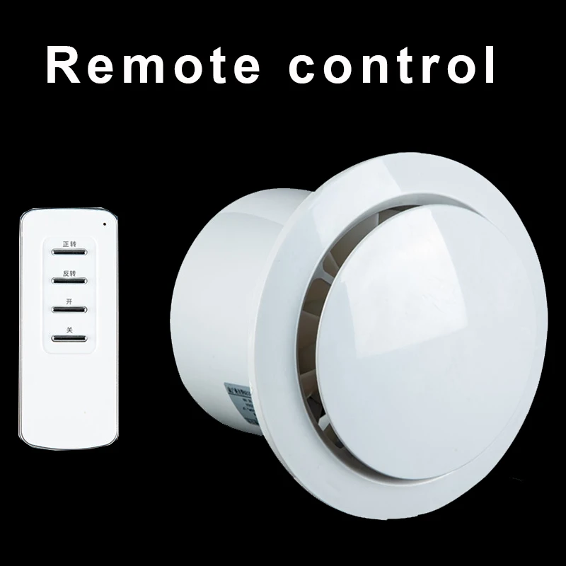 4 inch 6 inch ventilator badkamer muur mute huishoudelijke afzuigventilator keuken afstandsbediening afzuigventilator