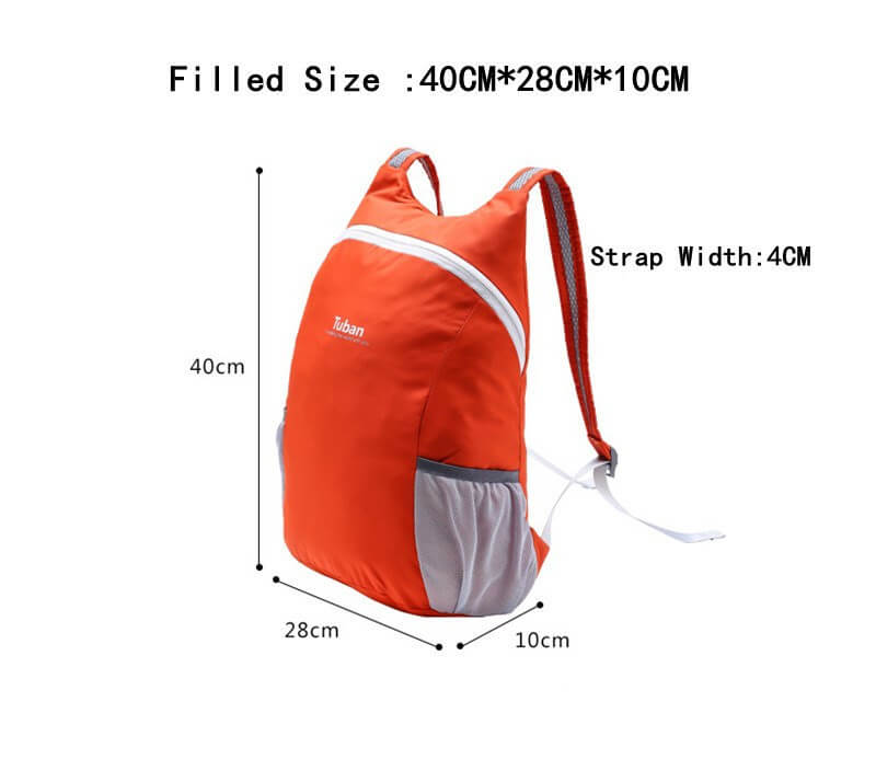 TUBAN Lightweight Nylon Foldable Backpack Waterproof Backpack Folding Bag Portable Pack for Women Men Travel