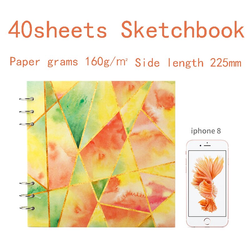 Student art blank sketch book painting book hand-painted small fresh special drawing paper painting paper sketch sketchbook: size1