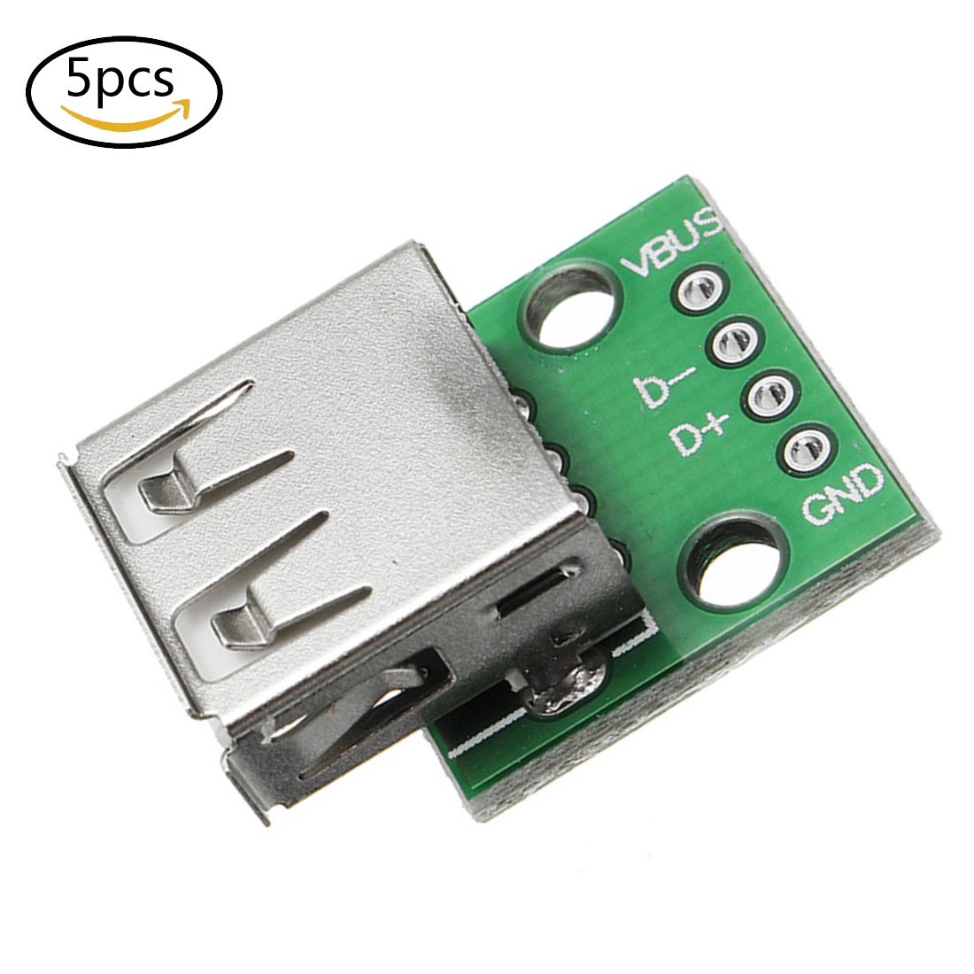 1/5/10 Pcs USB 2.0 Female Head Socket To DIP 2.54mm Pin 4P Switching Module For Phone USB Cable Plugboard