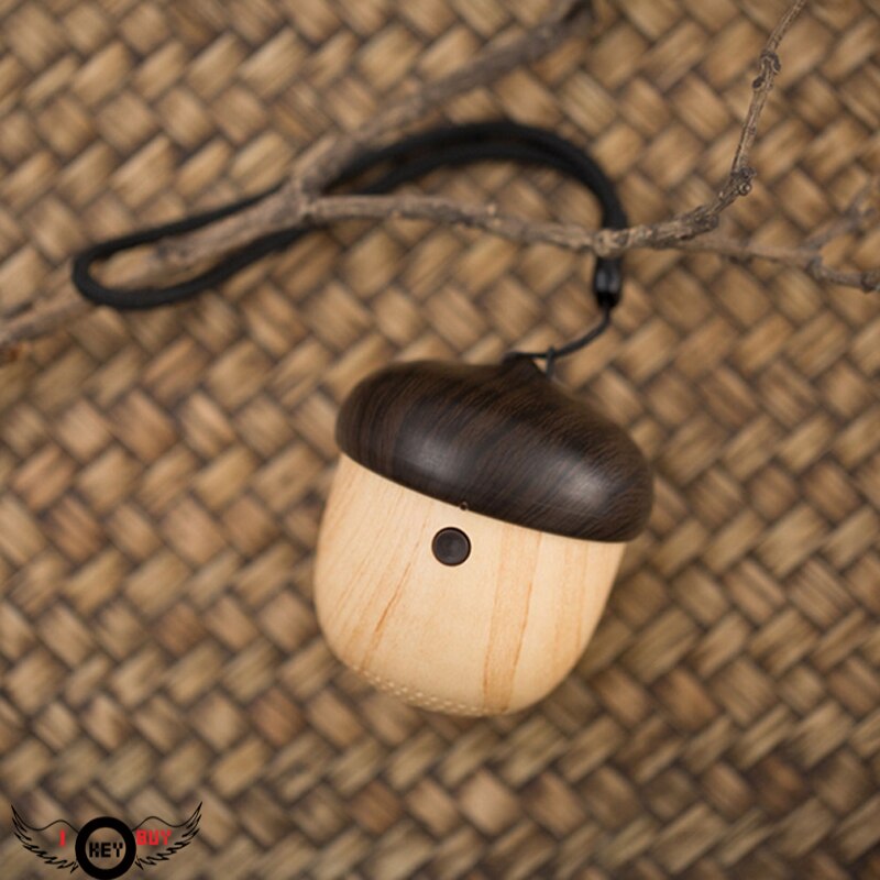 Portable Mini Speakers Small Cute Wooden Nut Shape For Computer Outdoor Car Phone Subwoofer Bluetooth Speaker 5V 2W