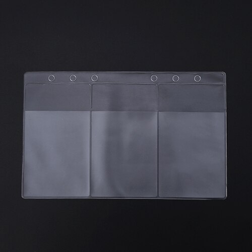 Bolsa de almacenamiento de tarjetas de visita de PVC transparente, archivador de productos, carpeta, cubierta de carpeta: A6