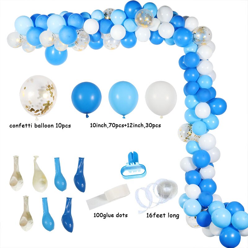113Pcs Multicolor Ballonnen Guirlande Boog Kit Confetti Latex Ballon Verjaardag Bruiloft Baby Shower Anniversary Party Decoratie: 113pcs balloon G