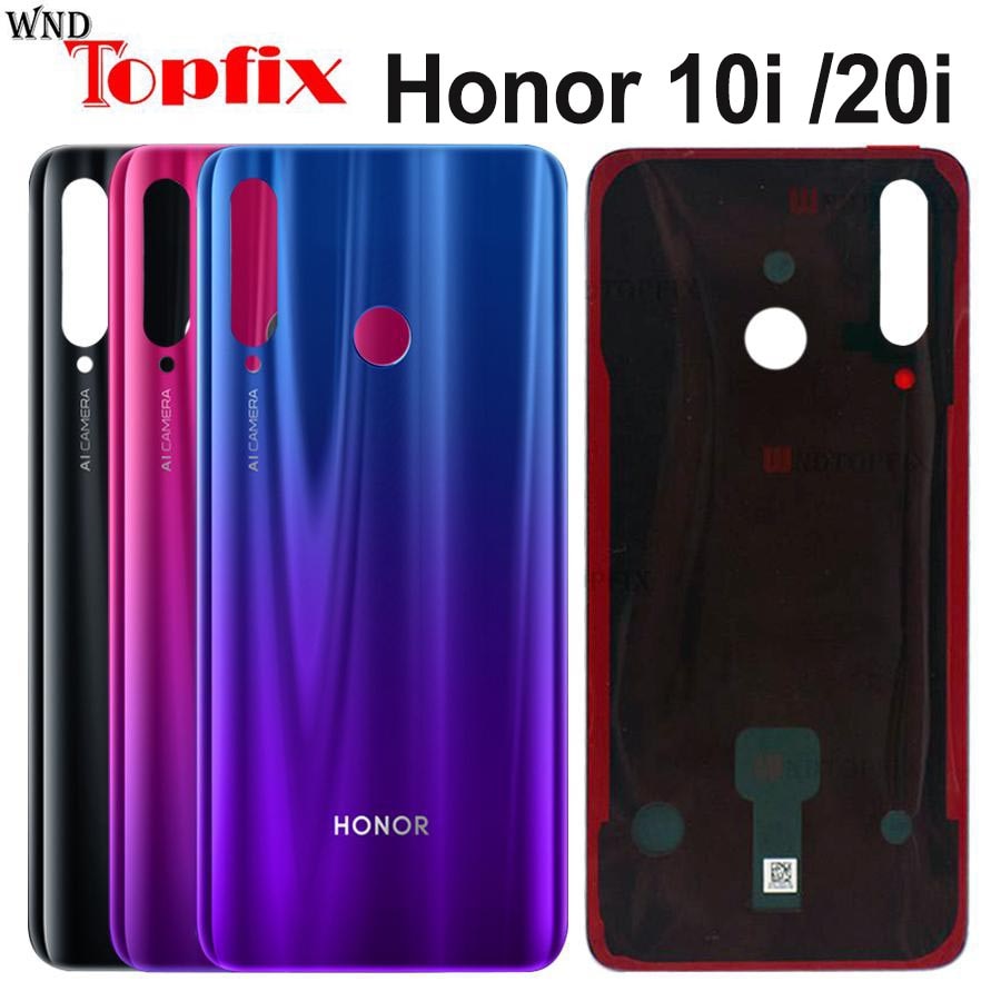 Dla 6.21 "Huawei Honor 20 i tylna pokrywa baterii Honor 10i 20i obudowa tylnej obudowy dla Honor 10i wymiana tylnej pokrywy