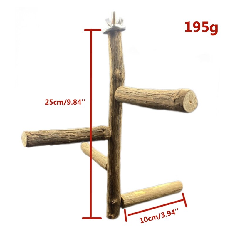 Natural Wood Bird Perches Stands Bird Cage Paw Grinding Toy Parrot Perch Toys for Cockatiels Conures Budgies Love Birds Parakeet
