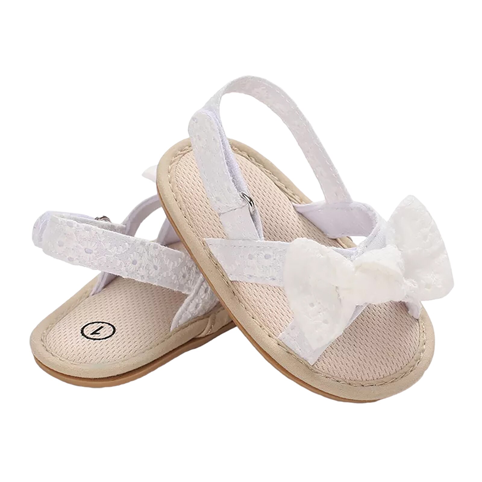 Sandales d'été à nœud papillon pour bébés filles de 0 à 18 mois, avec semelles antidérapantes, pour tout-petits
