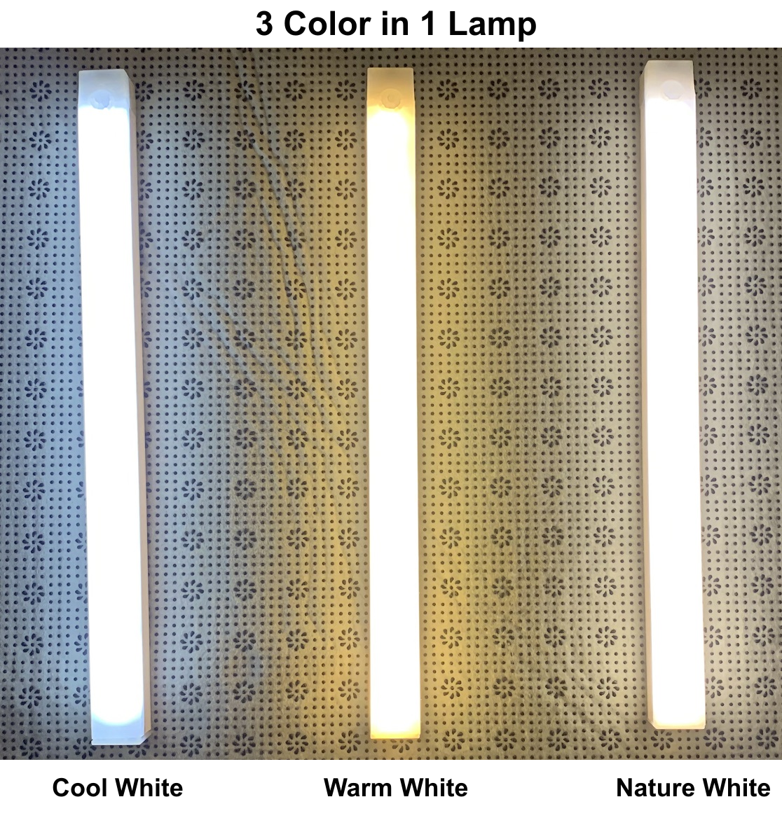 USB Oplaadbare PIR Bewegingssensor LED Barverlichting Dimbare Detector Nachtlampje Draagbare Inductie Kastlamp voor Keuken Kamer: WHITE / changeable
