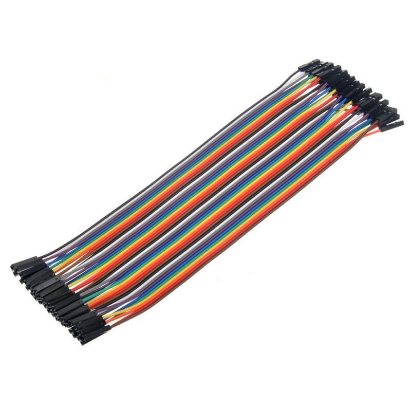 40PCS 20cm Female to Female Dupont Wire Jumper Cable 1P-1P Connector for Arduino