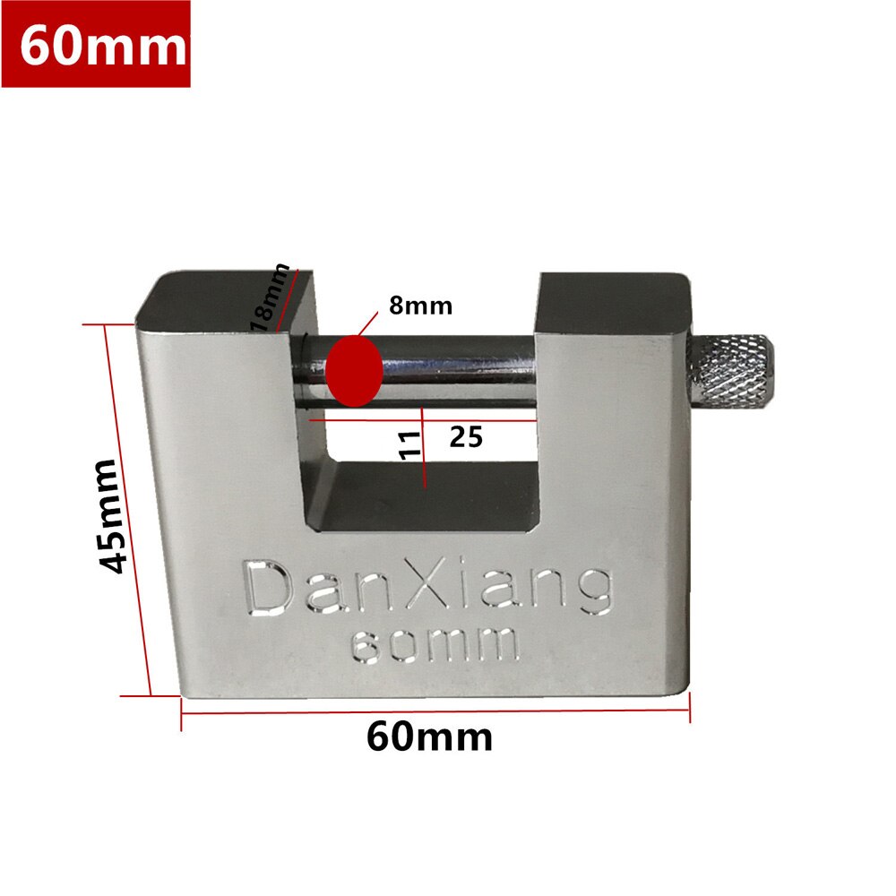 50mm~70mm HEAVY DUTY ANTI RUST SHUTTER PADLOCK HIGH SECURITY SHACKLE LOCK 3 KEYS: 3