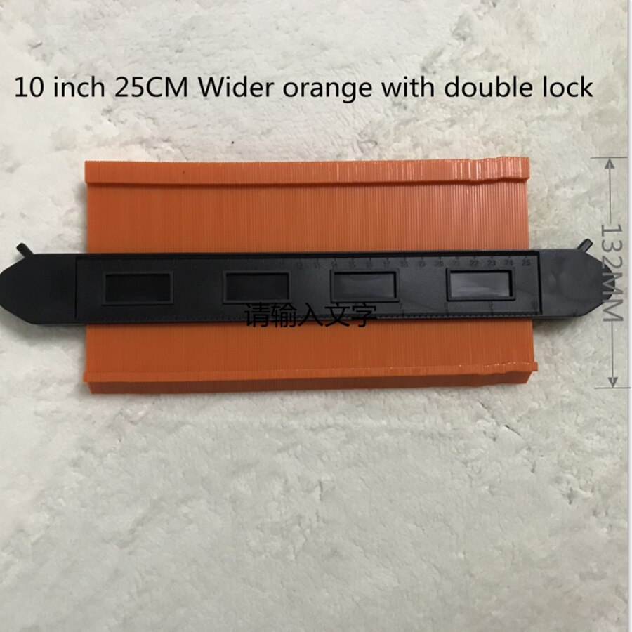 Règle incurvée pour compteur de Contour irrégulier, Instrument en plastique, modèle de Proportion, courbure, stratifié, outil à main universel: orange 25cm lock w