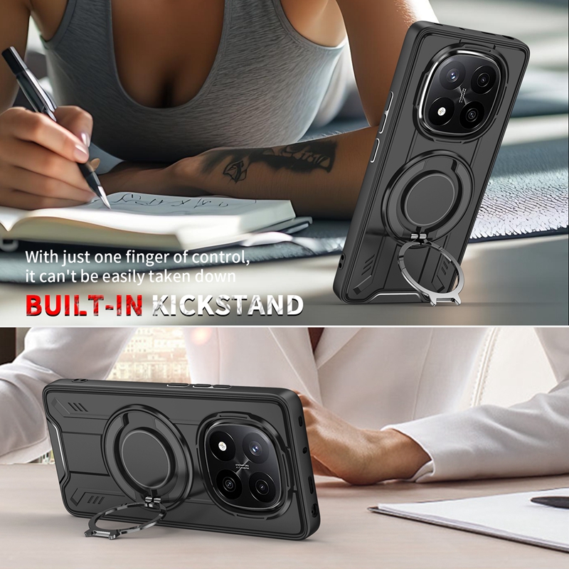 Magsafe – coque de chargement magnétique sans fil, étui de luxe pour Xiaomi Redmi Note 13 14 Pro 4G 5G Pro + Plus, Protection de caméra, housse PC