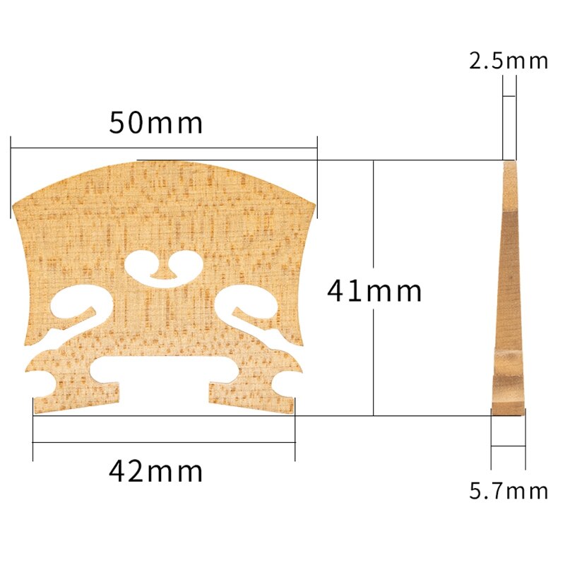 1Pc AA Grade Maple Triditional 4/4 Violin Bridge Classical Baroque Violin Bridge Making&Repairing Violin Viola Bridge Clamp Tool