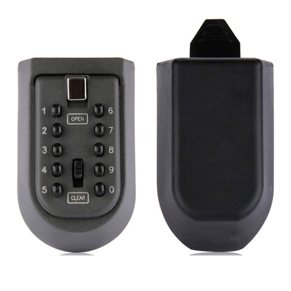 Key Safe Box Wall Hanging Key Code Lock Thickening Iron Key Box Outdoor Wall Mount Spare Lock Holder