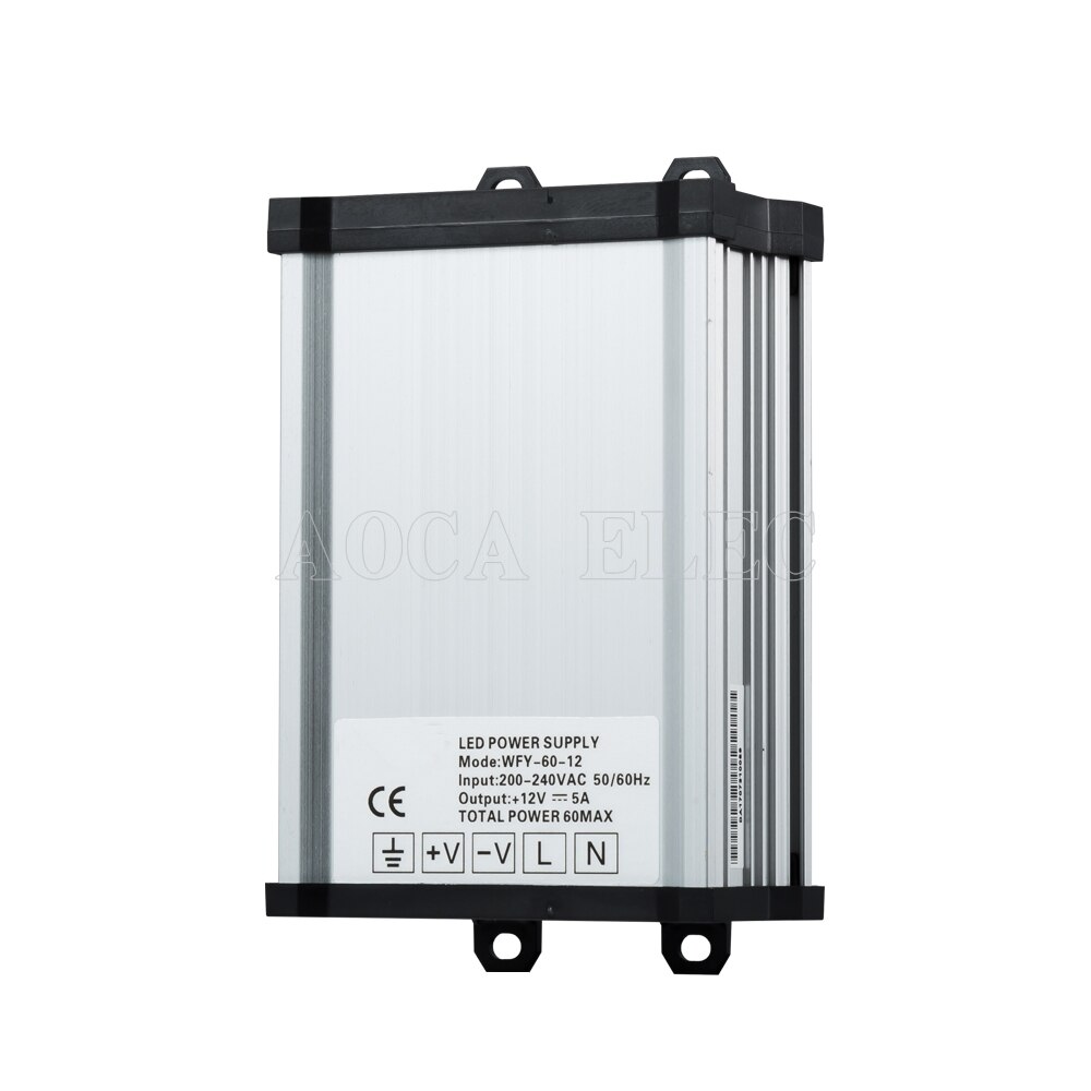 60w 100w 150w 250w 350w 400w 12v slim led driver  dc 12v 24v lys transformer adapter ce rohs regntæt udendørs strømforsyning