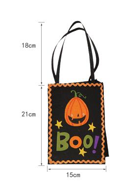 halloween bags candy bags children tote bag: Dark Gray